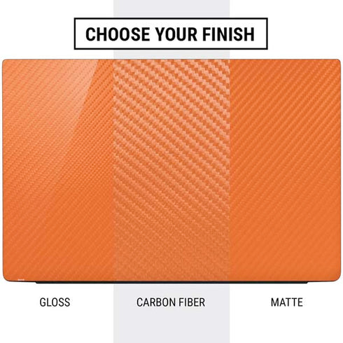 Orange Carbon Fiber Specialty Texture Material Dell Vostro Skin